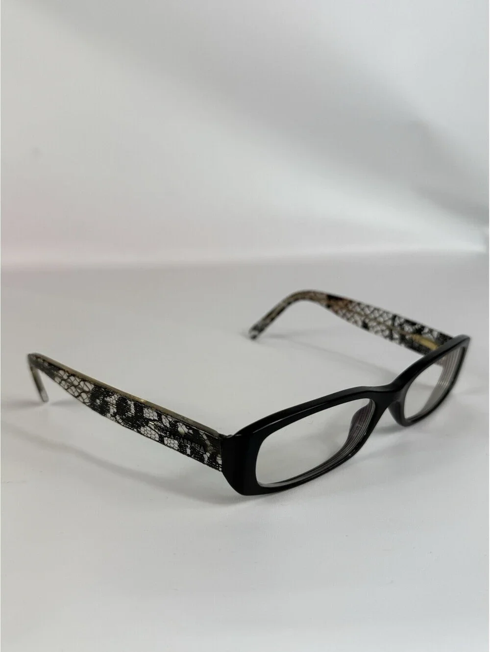 Dolce & Gabbana Eyeglasses Frames DG3063-M 1891 Black Clear Lace 52-16-135